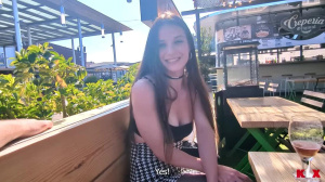 Meeting with my Ex... Ended up walking through the mall with Cum on my Face - KLX